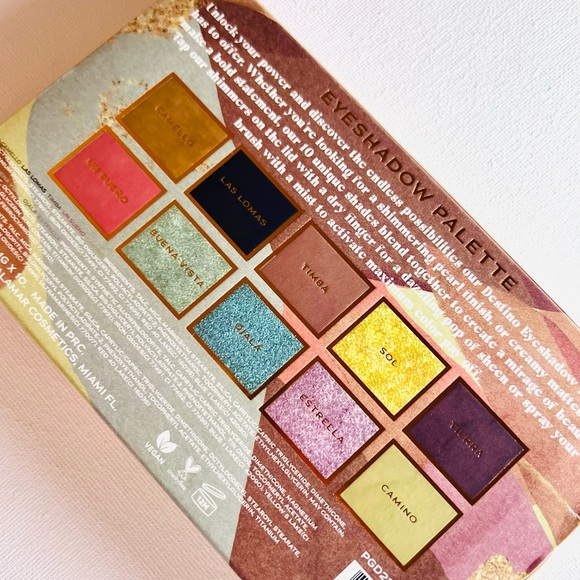BRAND NEW DESTINO EYESHADOW PALETTE, 10 Shades with Different Finishes, 11g - Picture 3 of 6